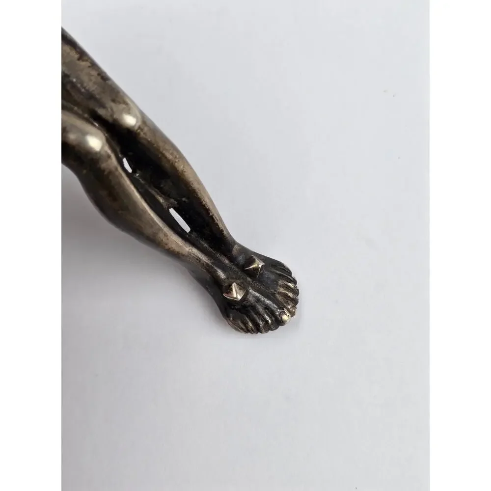 Sterling Silver Corpus ( Crucified Christ ) Jesus Statue Wall Art 7